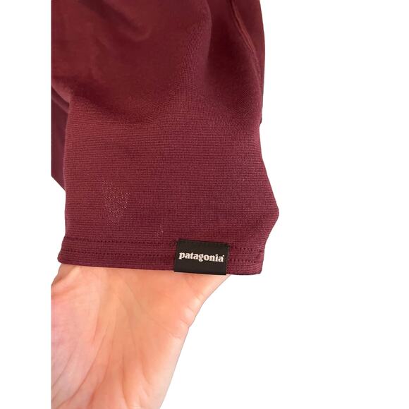 Men's Capilene® Midweight Zip-Neck Shirt Maroon XL - Picture 2 of 5